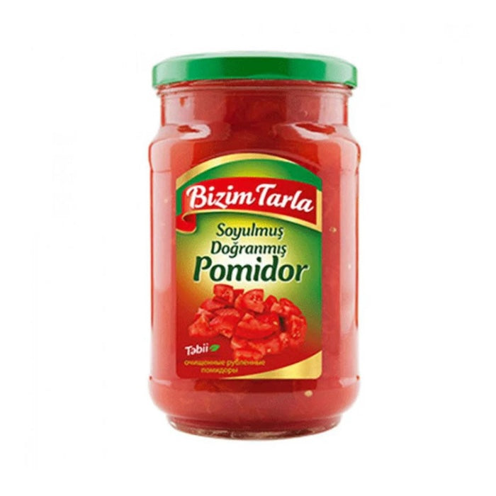 Bizim Tarla Chopped Tomatoes (Soyulmus Dogranmis) 640Gr X 12