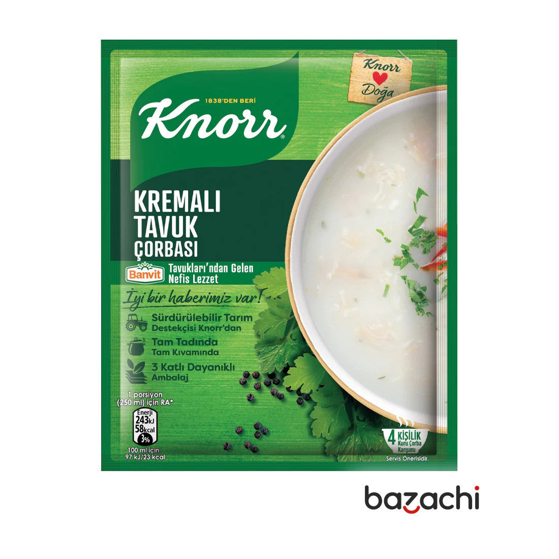 KNORR Creamy Chicken Soup / Kremali Tavuk 65g 1cs/12pcs