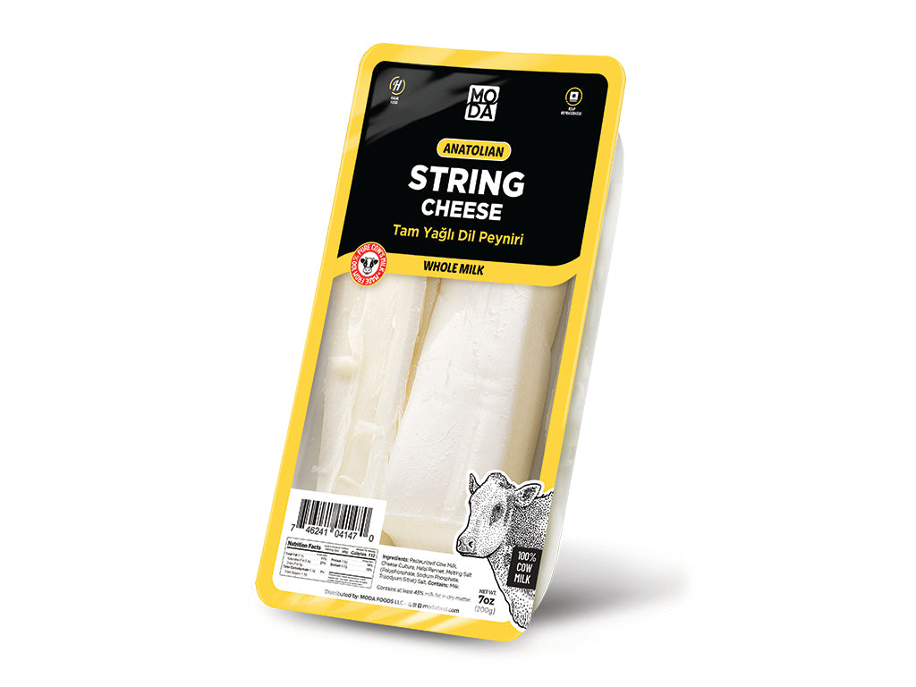 Moda String Cheese (Dil Peyniri), 7oz (200g) x 12pack