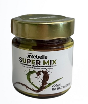Antebella Super Mix Pistachio & Chocolate Spread 30% Pistachio 7.05 oz (200 g) x 12 pcs