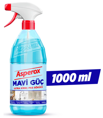 ASPEROX BLUE POWER 34 FL OZ (1L) x 12pcs - LIMESCALE AND RUST REMOVER