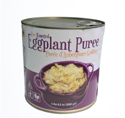 Gourmet212 Roasted Eggplant Puree 6 x A9 Tin (5 LBS 8.2 OZ 2500G (Kosher)