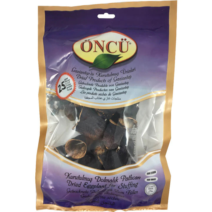 ONCU DRIED EGGPLANT FOR STUFFING (DOLMALIK PATLICAN KURUSU) 25 PCS X 20