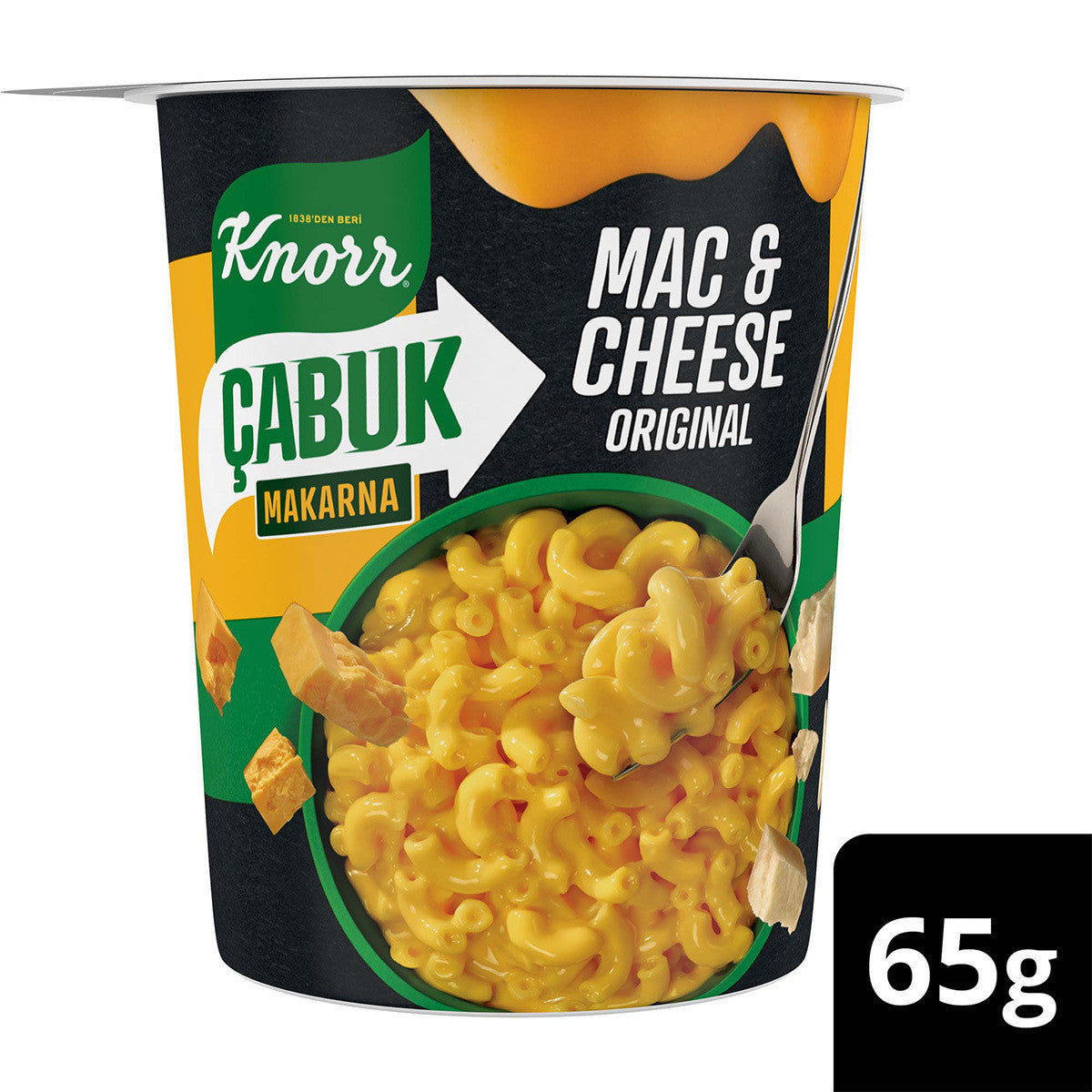 KNORR Instant Pasta Mac & Cheese - Cabuk Makarna 65g 1cs/12pcs