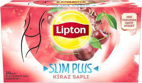 LIPTON Slim Plus Chery Stemmed Tea Bag 30g - 20pc X 12