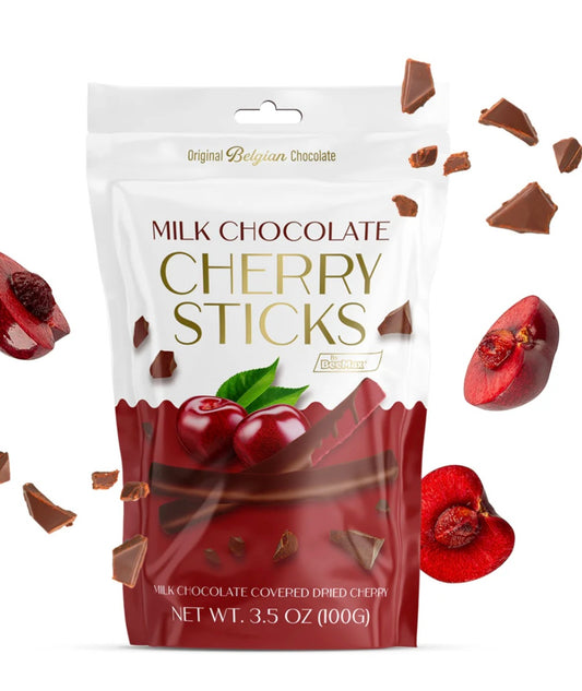 BeeMax Milk Chocolate cherry Sticks 3.5oz F1009