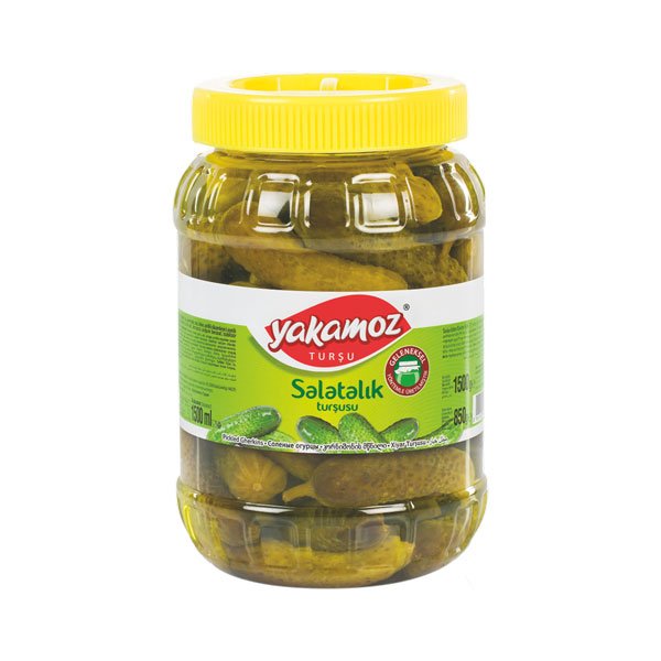 Yakamoz, Pickles, Gherkins (Salatalik), No. 1, Pet Jar, 1.5lt x 9 - 0518