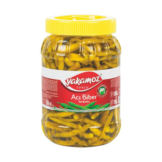 Yakamoz, Pickles, Guindilla Peppers (Aci Biber Tursusu), Hot, Pet Jar, 1.5lt x 9 - 0532