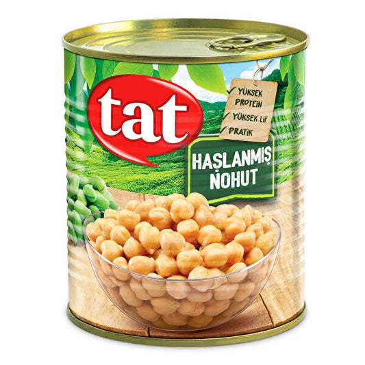 T2 TAT Boiled Chickpeas / Haslanmis Nohut 800g 1cs/12pcs