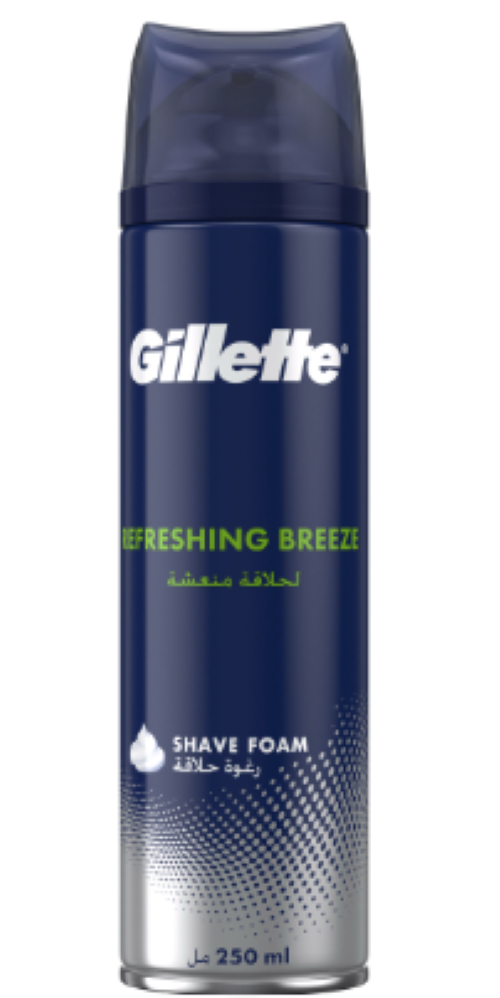 GILLETTE SHAVING FOAM REFRESHING 250ML X 6 - GLT10