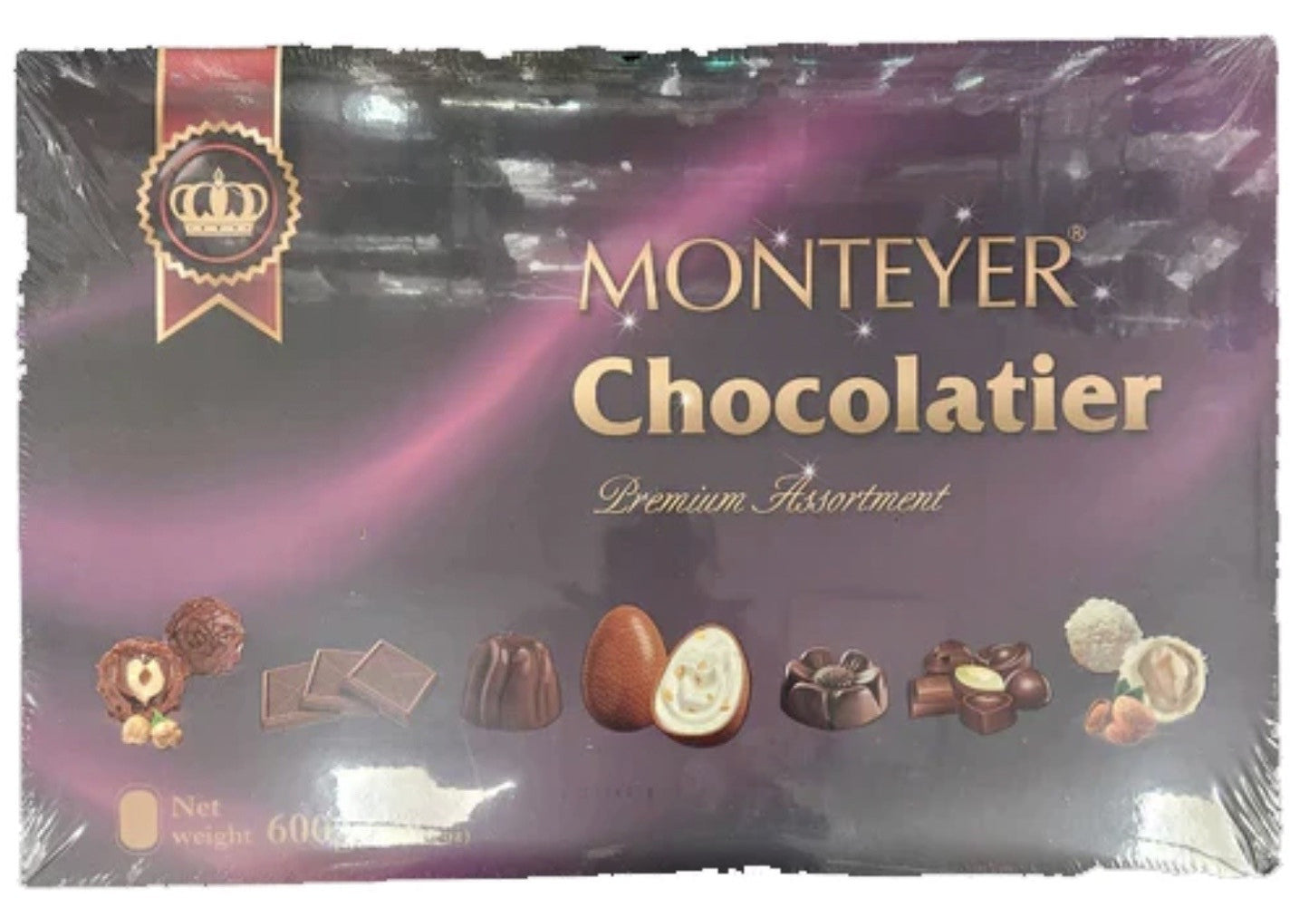 Monteyer Premium Assorted Chocolate Purple 600G x 6 Pcs - TRF20