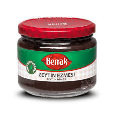 BERRAK Black Olives paste 300ml Glass - 1cs/12pcs