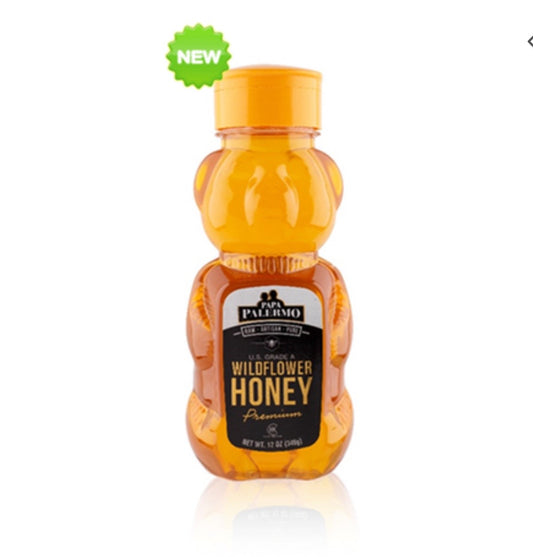 HONEY BEAR GOLDEN WILDFLOWER | 12 oz (340G) x 32 || PAPA PALERMO - PALH01