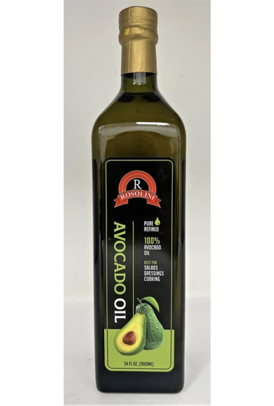 ROSOLINI AVOCADO OIL || 34 FL OZ (1000ML) X 12 || TR - ROS13