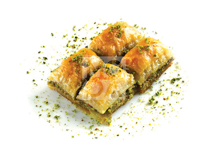 Moda Baklava with Double Pistachio, 72pcs, 6lbs (2700g) x 5pack - 100101