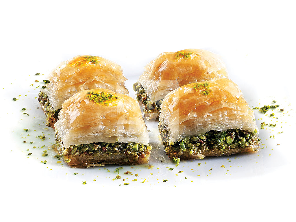 Moda Baklava with Double Pistachio, 72pcs, 6lbs (2700g) x 5pack - 100101