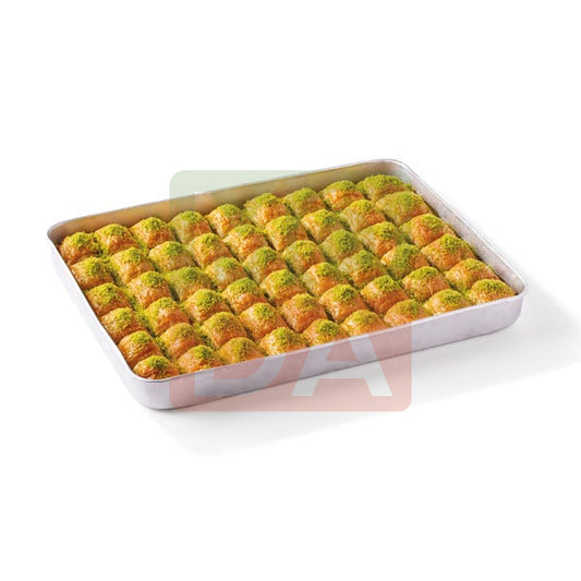 Moda Baklava, Square Slice with Pistachio, 54pcs, 6lbs (2700g) x 5pack - 100109