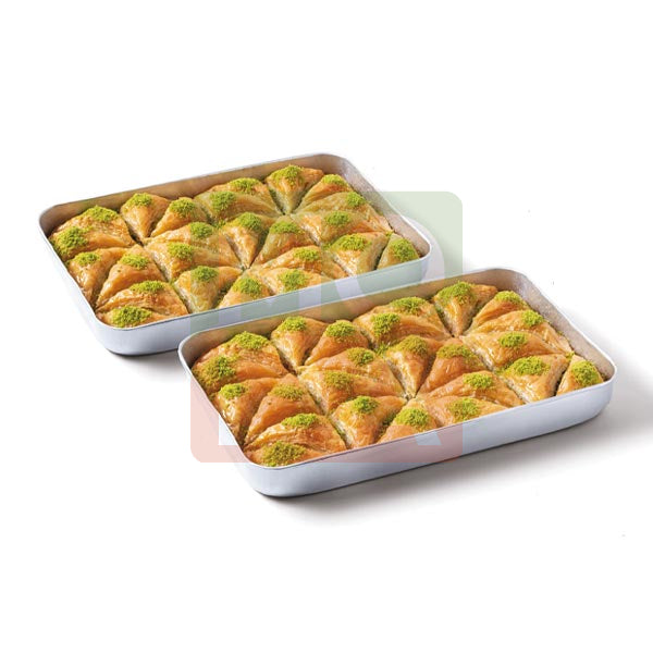 Moda Baklava, Triangle Slice with Pistachio, 48pcs, 6lbs (2700g) x 5pack - 100111