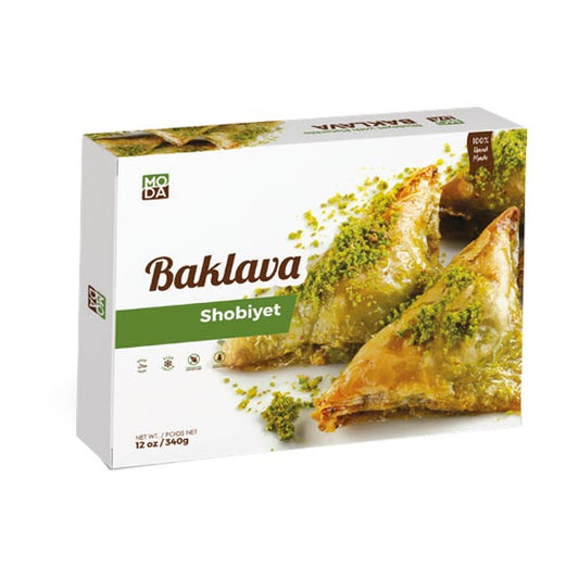 Moda Baklava, Shobiyet with Pistachio, Gift Pack, 8pcs, 12oz (340g) x 16pack - 100407