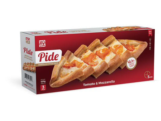 Moda Pide, Mozarella with Tomato, 3pcs, 14.3oz (405g) x 12pack - 102102