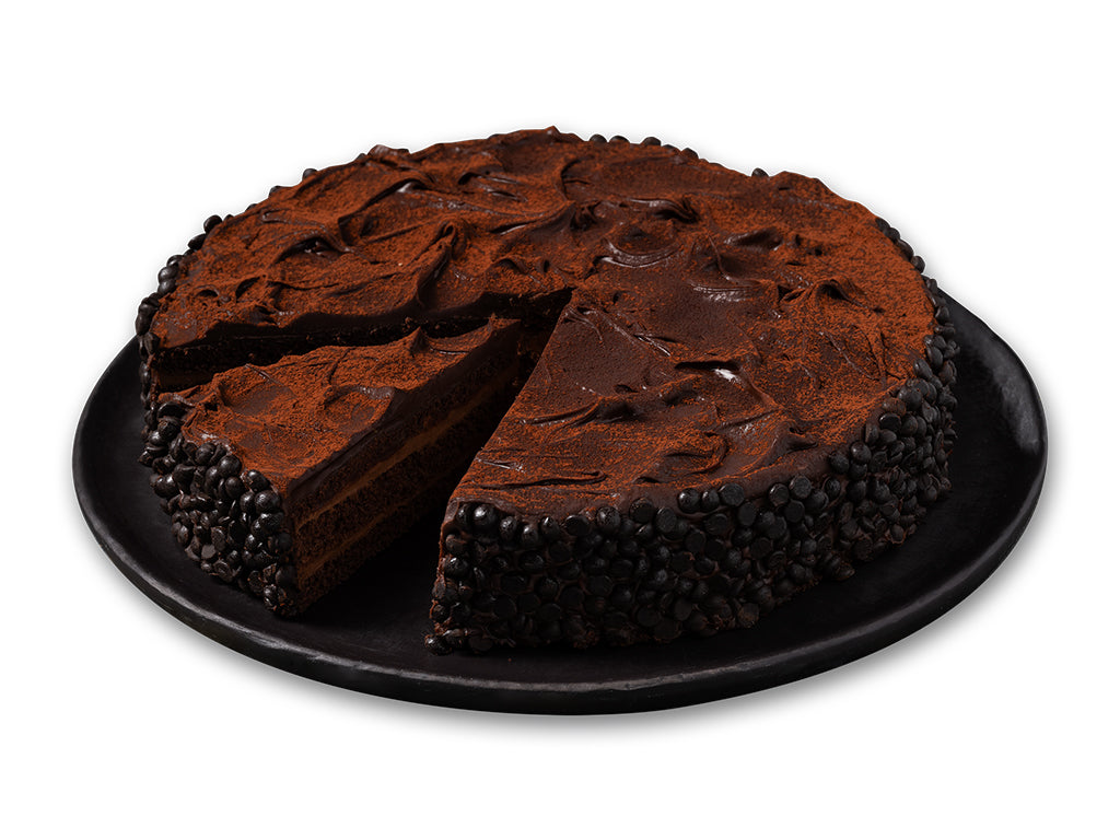 Moda Cake, 9" Pre-Sliced, Devil's Fudge, 12pcs x 110g = 2.9lbs (1320g) x 6pack - 102403