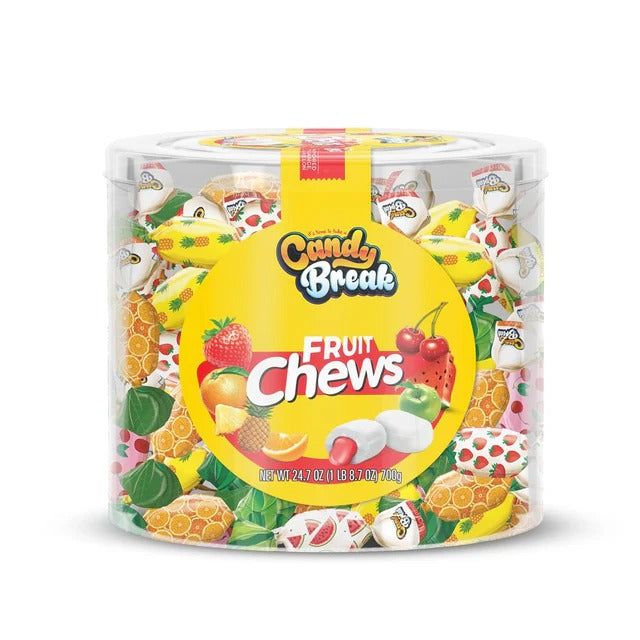 Candy Break Fruit Chews Toffix 700 (1X6) Cylinder Fruit Chews - 1100004629