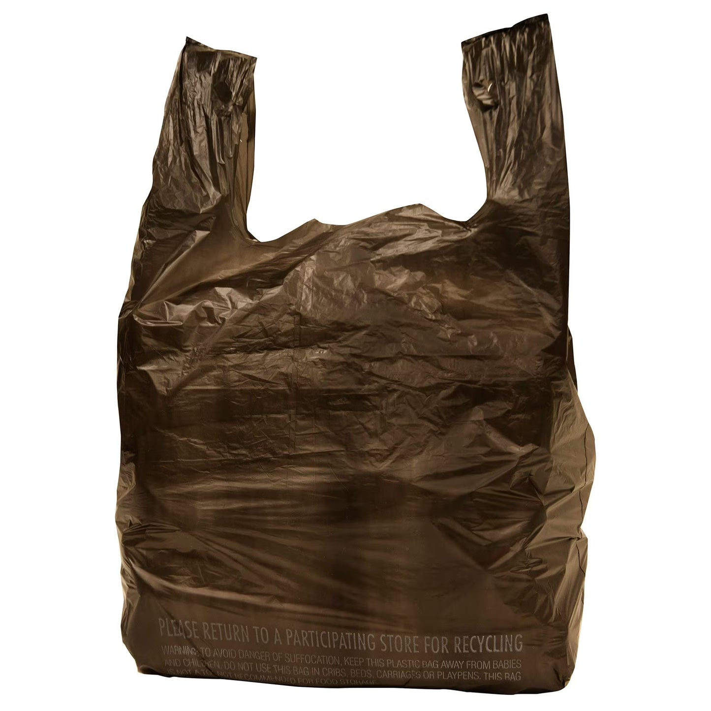 Husky Black T-Shirt Carryout Bags, 11.5" x 6.5" x 22" 1000 ct.