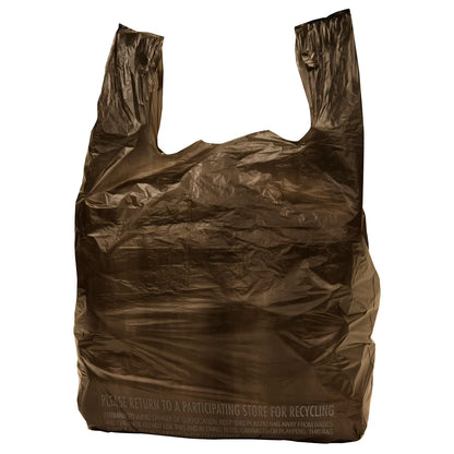 Husky Black T-Shirt Carryout Bags, 11.5" x 6.5" x 22" 1000 ct.