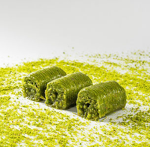 Hamido Pistachio Roll Baklava Tray 42 Slices