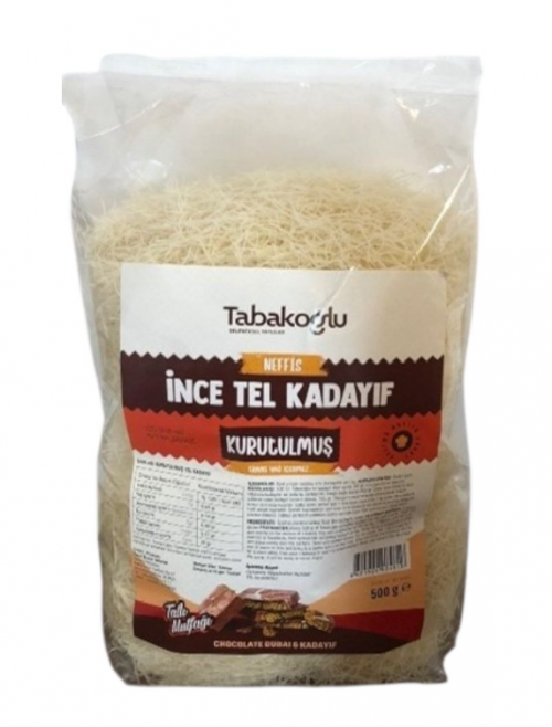 Tabakoglu Fine Shredded Turkish Kadayif (Incetel, Muhallebilik) 17.6 oz (500 g) x 20 pcs - TBK03