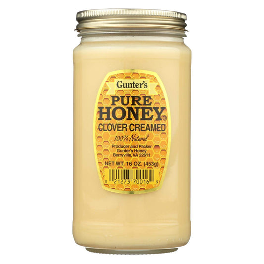 02 Gunter's Pure Honey Creamed Clover 1Lb - 16Oz 1Cs/12Pcs