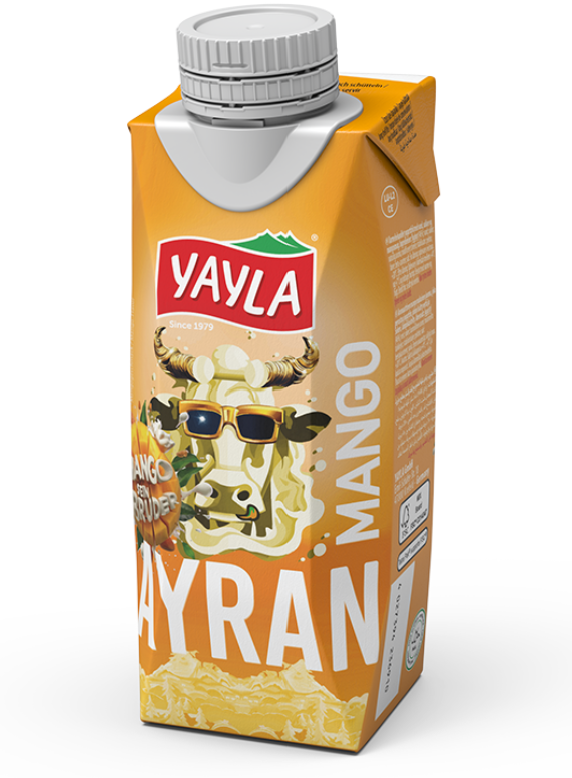 YAYLA AYRAN 8.45 FL OZ (250ML) MANGO X 12PCS (TETRA PACK) - YAY013