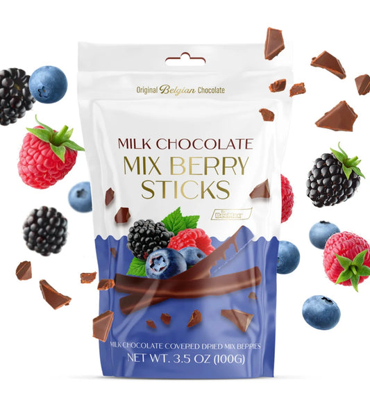 BeeMax Milk Chocolate MIX BERRY Sticks 3.5oz F1011
