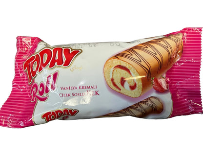 Roll Cake With strawberry Cream 80Gr (12X6) - 1100003724