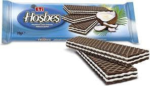 ETI Hosbes Coconut Cream Wafer 70g 1cs/12pcs