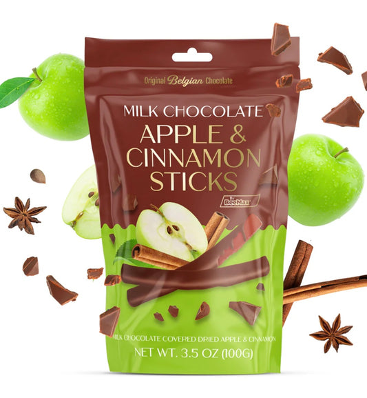 BeeMax Milk Chocolate APPLE & CINNAMON Sticks 3.5oz F1007