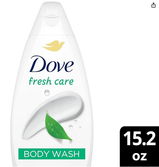 DOVE BODY WASH 15.2oz (450 ML) FRESH CARE x 12PCS - 450DBWFC