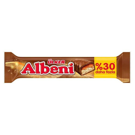 ULKER Albeni Caramel Biscuit Chocolate Bar 52g 1cs/18pcs