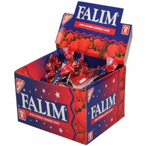 FALIM Strawberry Gum Single 1.5g 1cs/100pcs