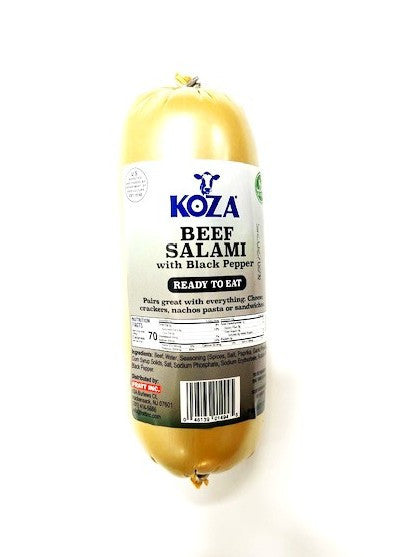 A1 KOZA Beef Salami With Black Pepper 1 Lb 1cs/10pcs