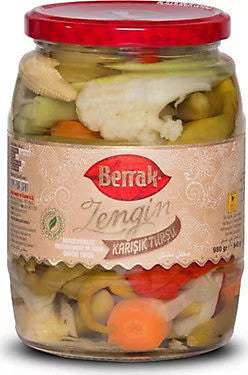 BERRAK Mixed Pickles/Karisik Tursu Zengin 1062ml - 1cs/6pcs