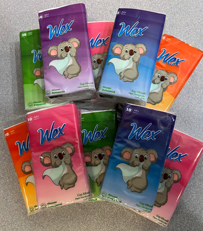 Wex Pocket Tissue 20 x (10 Pcs), 3.84kg(8.5lbs)/1pcs - CB8004