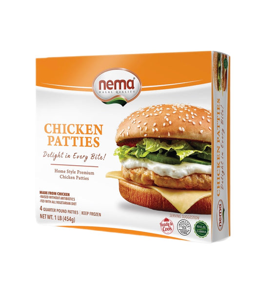 Nema Chicken Patties, 4pcs, 1lb, 16pack - KBN06