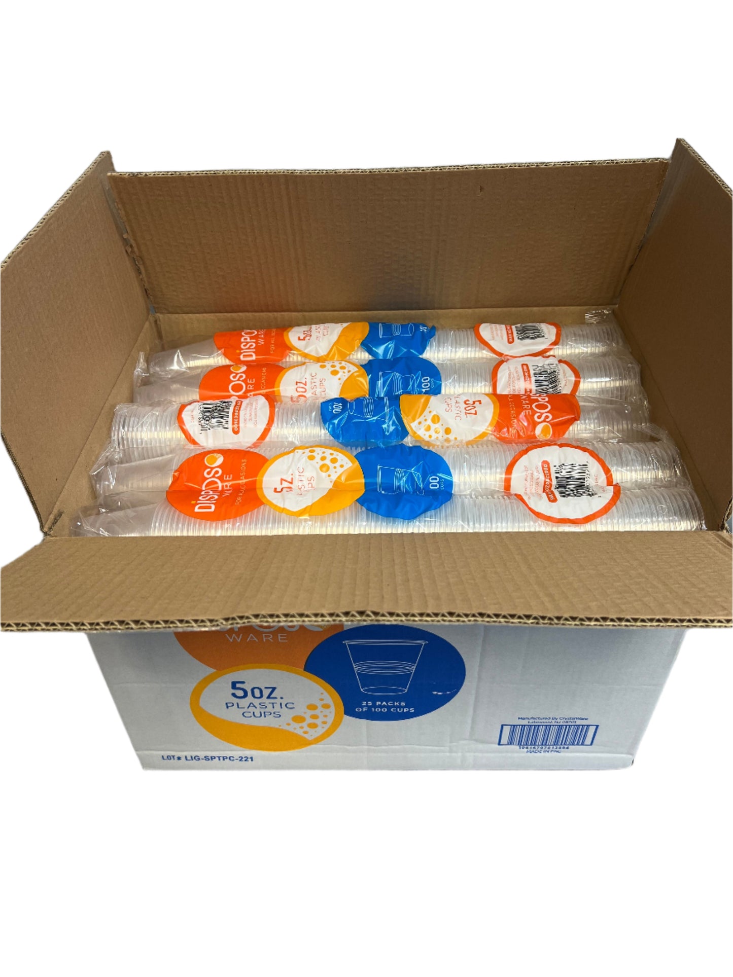 5oz Water Cup - Clear - 2,500pcs/box