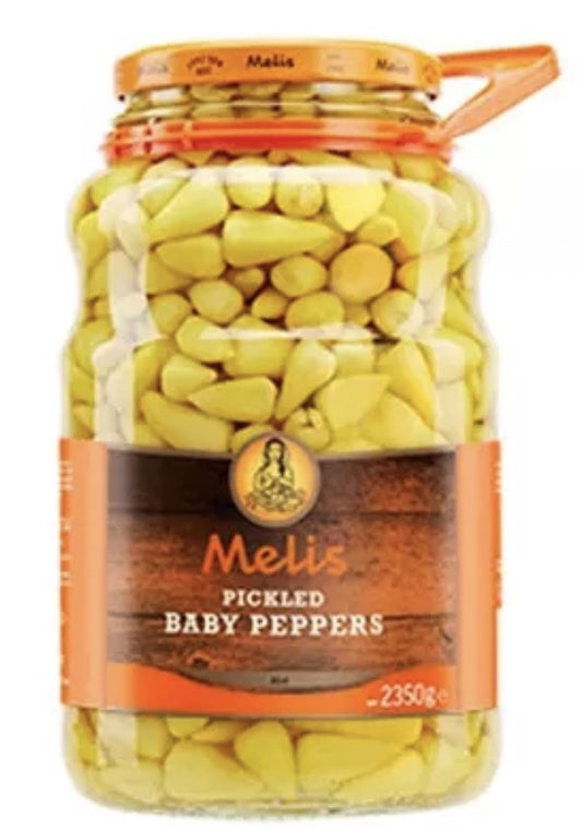 K - MELIS PICKLED BABY PEPPERS 2650 ML ( 89.6 FL OZ) X 3/CS - MLS875