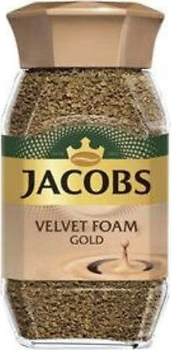 M2 JACOBS Velvet Foam Gold Coffee Glass 100gr 1cs/6pcs