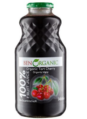 BEN ORGANIC %100 FRUIT JUICE | 32 FL OZ X 6pcs || TART CHERRY JUICE - BO606