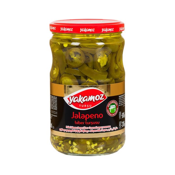 Yakamoz, Pickles, Jalapeno Peppers, Sliced, Glass Jar, 720ml x 12 - 5261