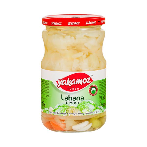 Yakamoz, Pickles, Cabbage Leaves, Glass Jar, 720ml x 12 - 5278