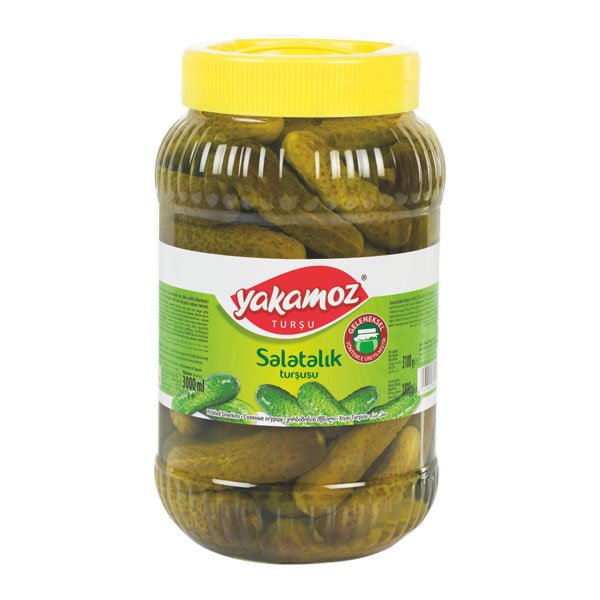 Yakamoz, Pickles, Gherkins (Salatalik), No. 1, Pet Jar, 3lt x 6 - 5322